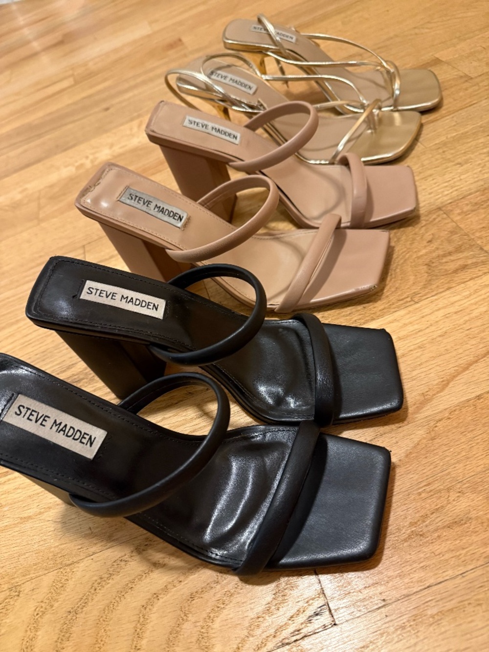 Steve Madden Fashion Sandals Bundle 3 Pairs Blake Annie Heels Sz 8.5